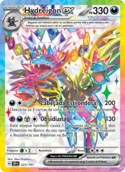 Carta Hydreigon ex da coleção Surging Sparks