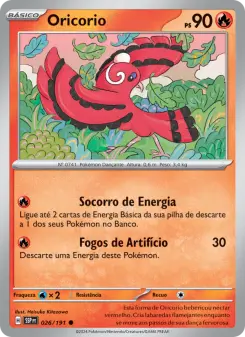 Carta Oricorio da coleção Surging Sparks