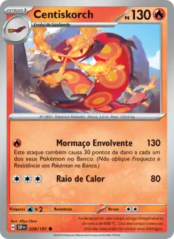 Carta Centiskorch da coleção Surging Sparks