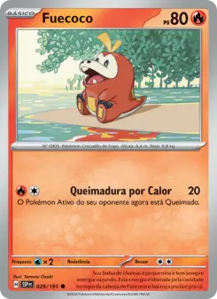 Carta Fuecoco da coleção Surging Sparks