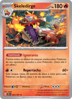Carta Skeledirge da coleção Surging Sparks