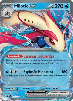 Carta Milotic ex da coleção Surging Sparks