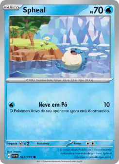 Carta Spheal da coleção Surging Sparks