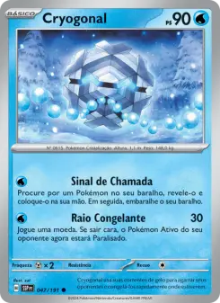 Carta Cryogonal da coleção Surging Sparks