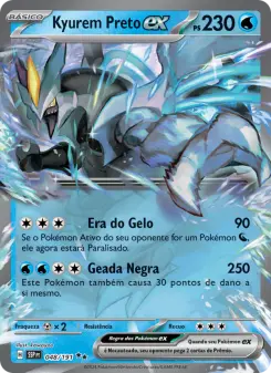 Carta Black Kyurem ex da coleção Surging Sparks