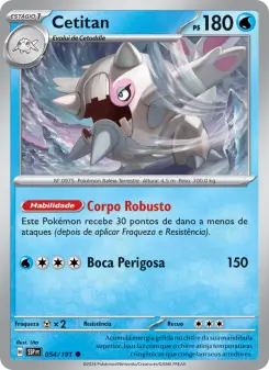 Carta Cetitan da coleção Surging Sparks