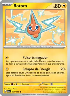 Carta Rotom da coleção Surging Sparks