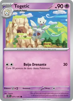 Carta Togetic da coleção Surging Sparks