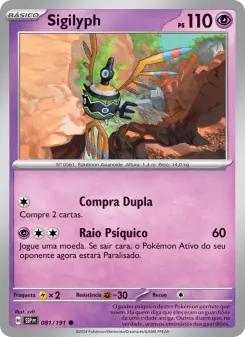 Carta Sigilyph da coleção Surging Sparks