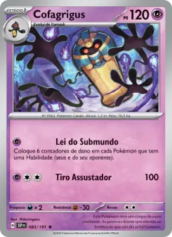 Carta Cofagrigus da coleção Surging Sparks