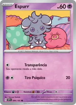 Carta Espurr da coleção Surging Sparks