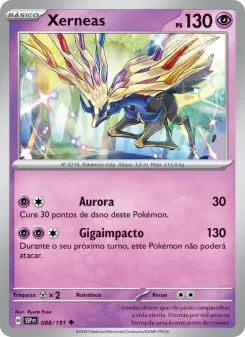 Carta Xerneas da coleção Surging Sparks
