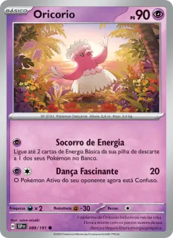 Carta Oricorio da coleção Surging Sparks