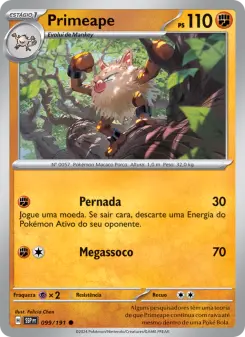 Carta Primeape da coleção Surging Sparks