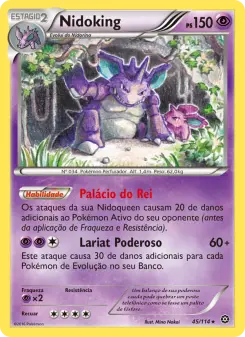 Carta Nidoking da coleção Steam Siege
