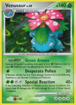 Carta Venusaur da coleção Supreme Victors