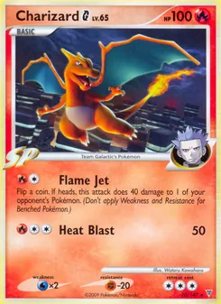 Carta Charizard G da coleção Supreme Victors