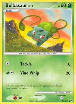 Carta Bulbasaur
