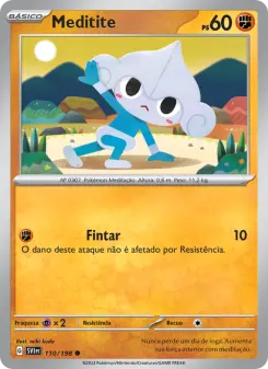 Carta Meditite da coleção Scarlet & Violet