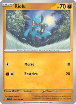 Carta Riolu da coleção Scarlet & Violet