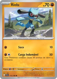 Carta Riolu da coleção Scarlet & Violet