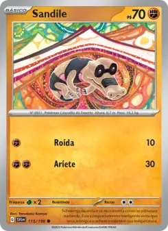 Carta Sandile da coleção Scarlet & Violet