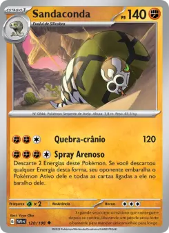 Carta Sandaconda da coleção Scarlet & Violet