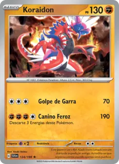 Carta Koraidon da coleção Scarlet & Violet