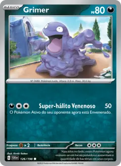 Carta Grimer da coleção Scarlet & Violet