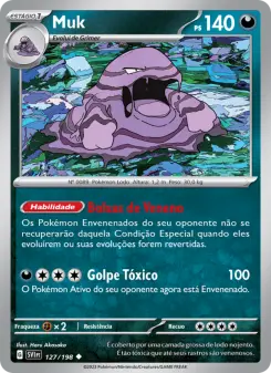 Carta Muk da coleção Scarlet & Violet