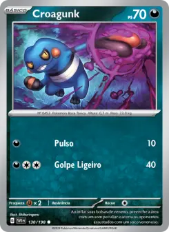 Carta Croagunk da coleção Scarlet & Violet