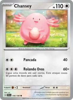 Carta Chansey da coleção Scarlet & Violet