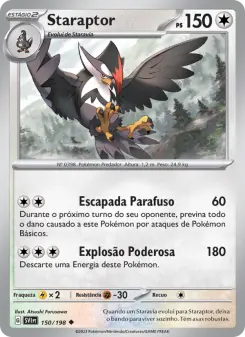 Carta Staraptor da coleção Scarlet & Violet