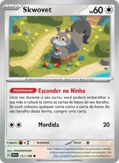 Carta Skwovet da coleção Scarlet & Violet