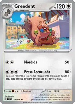 Carta Greedent da coleção Scarlet & Violet