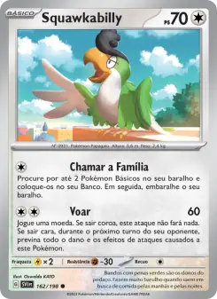Carta Squawkabilly da coleção Scarlet & Violet