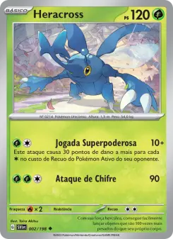 Carta Heracross da coleção Scarlet & Violet