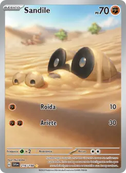 Carta Sandile da coleção Scarlet & Violet