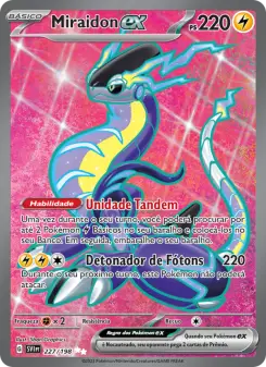 Carta Miraidon ex da coleção Scarlet & Violet