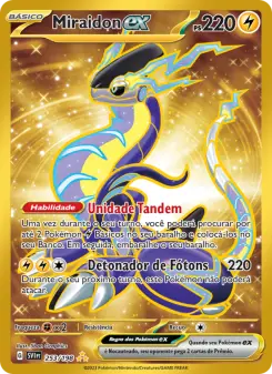 Carta Miraidon ex da coleção Scarlet & Violet