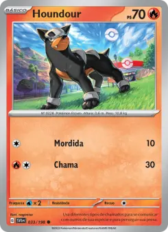 Carta Houndour da coleção Scarlet & Violet