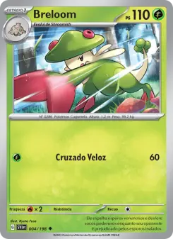 Carta Breloom da coleção Scarlet & Violet
