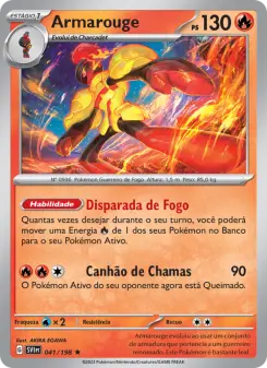 Carta Armarouge da coleção Scarlet & Violet
