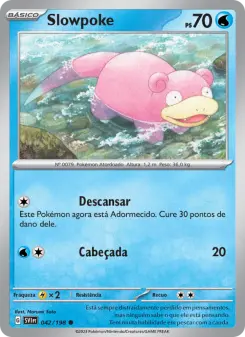 Carta Slowpoke da coleção Scarlet & Violet