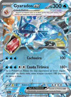 Carta Gyarados ex da coleção Scarlet & Violet