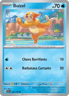 Carta Buizel da coleção Scarlet & Violet