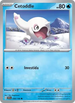 Carta Cetoddle da coleção Scarlet & Violet