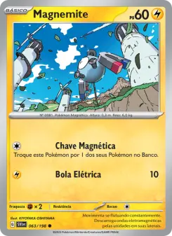 Carta Magnemite da coleção Scarlet & Violet