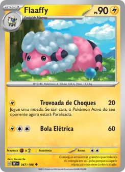 Carta Flaaffy da coleção Scarlet & Violet