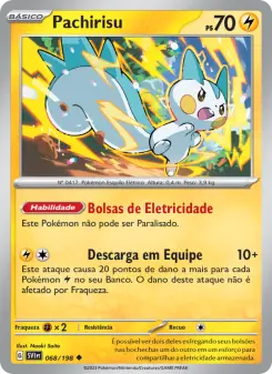 Carta Pachirisu da coleção Scarlet & Violet